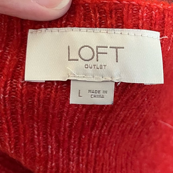 LOFT Outlet Long Sleeve Knit Sweater - Super Soft Acrylic - Picture 7 of 11